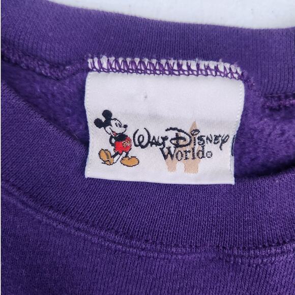 Walt Disney World Sweater Women's XXL Purple CrewNeck Eeyore Print 90s VTG - Picture 3 of 3